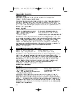 Preview for 22 page of Hamilton Beach 25460 Use & Care Manual