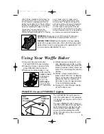 Preview for 3 page of Hamilton Beach 26005 - Waffle Stix Maker Using Manual