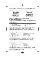 Preview for 15 page of Hamilton Beach 26005 - Waffle Stix Maker Using Manual