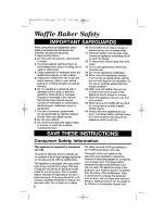 Предварительный просмотр 2 страницы Hamilton Beach 26200 - Flip 'N Fluff Belgian Waffle Baker User Manual