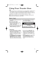 Preview for 5 page of Hamilton Beach 31150 - Convection Oven Owner'S Manual