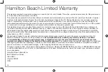 Preview for 12 page of Hamilton Beach 31240 Instructions Manual