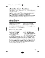 Preview for 9 page of Hamilton Beach 32182 - Roaster Oven With Buffet Pans Owner'S Manual