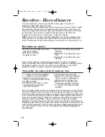 Preview for 24 page of Hamilton Beach 32182 - Roaster Oven With Buffet Pans Owner'S Manual