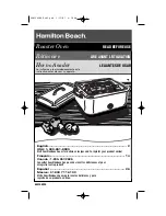 Hamilton Beach 32182 - Roaster Oven With Buffet Pans User Manual preview