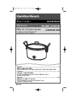 Preview for 1 page of Hamilton Beach 33144 - Stay-or-Go Slow Cooker User Manual