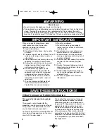 Preview for 2 page of Hamilton Beach 33144 - Stay-or-Go Slow Cooker User Manual