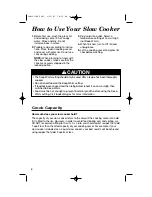 Preview for 4 page of Hamilton Beach 33144 - Stay-or-Go Slow Cooker User Manual