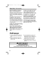 Preview for 20 page of Hamilton Beach 33168 Use & Care Manual