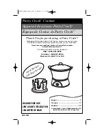 Preview for 1 page of Hamilton Beach 33417 - Party Crock Cook Set Orange Use & Care Manual