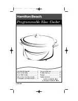 Hamilton Beach 33960 Manual preview