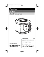 Preview for 1 page of Hamilton Beach 35020 - 8 Cup Cool Touch Deep Fryer Owner'S Manual