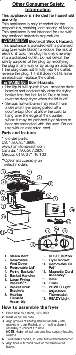 Предварительный просмотр 2 страницы Hamilton Beach 35034 User Manual