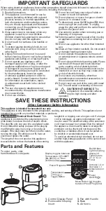 Preview for 2 page of Hamilton Beach 35050 User Manual