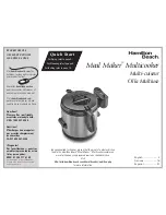 Hamilton Beach 35135 - Meal Maker Multicooker Use & Care Manual предпросмотр