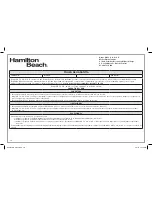 Preview for 38 page of Hamilton Beach 35200R User Manual