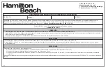 Preview for 26 page of Hamilton Beach 38528 Instructions Manual