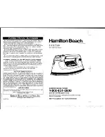 Preview for 5 page of Hamilton Beach 395W Use And Care Manual