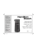 Hamilton Beach 40917 User Manual preview