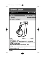 Предварительный просмотр 1 страницы Hamilton Beach 42481 Use & Care Manual