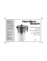 Hamilton Beach 43700 Instructions Manual предпросмотр