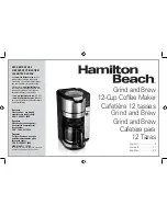 Предварительный просмотр 1 страницы Hamilton Beach 45500 Manual