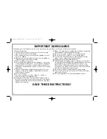 Preview for 2 page of Hamilton Beach 50161WV Use & Care Manual