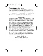 Preview for 12 page of Hamilton Beach 50754 - WaveStation Dispensing Blender User Manual