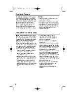 Предварительный просмотр 6 страницы Hamilton Beach 52735 - Wave Station 12 Speed Dispensing... User Manual