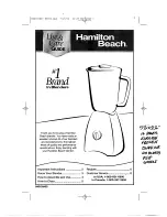 Hamilton Beach 53410 Use & Care Manual preview