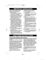 Preview for 2 page of Hamilton Beach 53410 Use & Care Manual