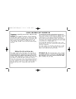 Preview for 3 page of Hamilton Beach 56205 Use & Care Manual