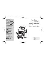 Hamilton Beach 62695N Use & Care Manual preview