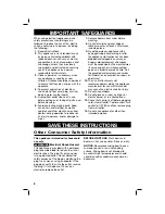 Preview for 2 page of Hamilton Beach 64650 Read Before Use