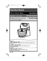 Hamilton Beach 64695N - Power Deluxe Hand/Stand Mixer Owner'S Manual preview