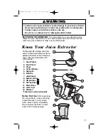 Preview for 3 page of Hamilton Beach 67180 Use & Care Manual