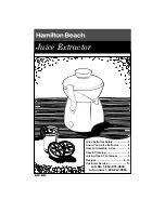 Предварительный просмотр 1 страницы Hamilton Beach 67333 User Manual