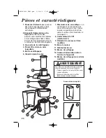 Preview for 20 page of Hamilton Beach 67600 - Big Mouth Juice Extractor User Manual