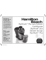 Hamilton Beach 67750 User Manual предпросмотр