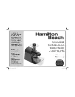 Hamilton Beach 67950C User Manual preview