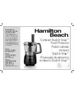 Предварительный просмотр 1 страницы Hamilton Beach 70510 User Manual