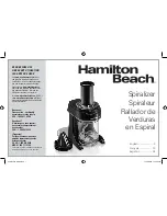 Preview for 1 page of Hamilton Beach 70930 Manual