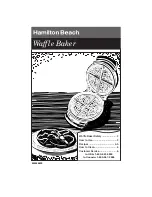 Preview for 1 page of Hamilton Beach 840056800 User Manual