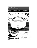 Hamilton Beach 840071200 User Manual preview