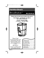 Hamilton Beach 840136100 Use & Care Manual preview