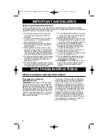 Preview for 2 page of Hamilton Beach 840144101 Use & Care Manual