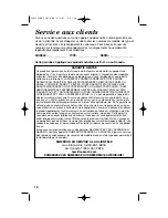 Preview for 18 page of Hamilton Beach 840159500 Use & Care Manual