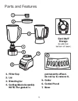Предварительный просмотр 5 страницы Hamilton Beach 840243701 Operation Manual