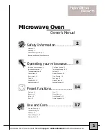 Hamilton Beach 87107 Owner'S Manual preview