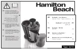 Hamilton Beach Big Mouth Duo Plus Operation Manual - Original Instructions preview